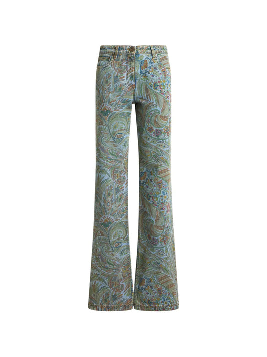 ETRO JEANS PAISLEY AZZURRO