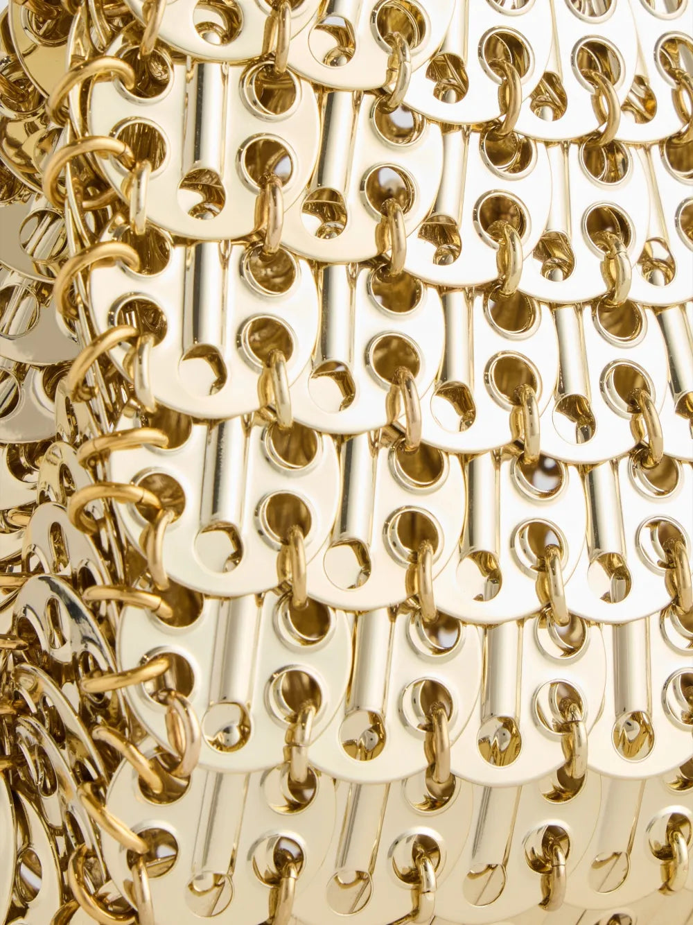 RABANNE BORSA NANO 1969 ACCIAIO GOLD