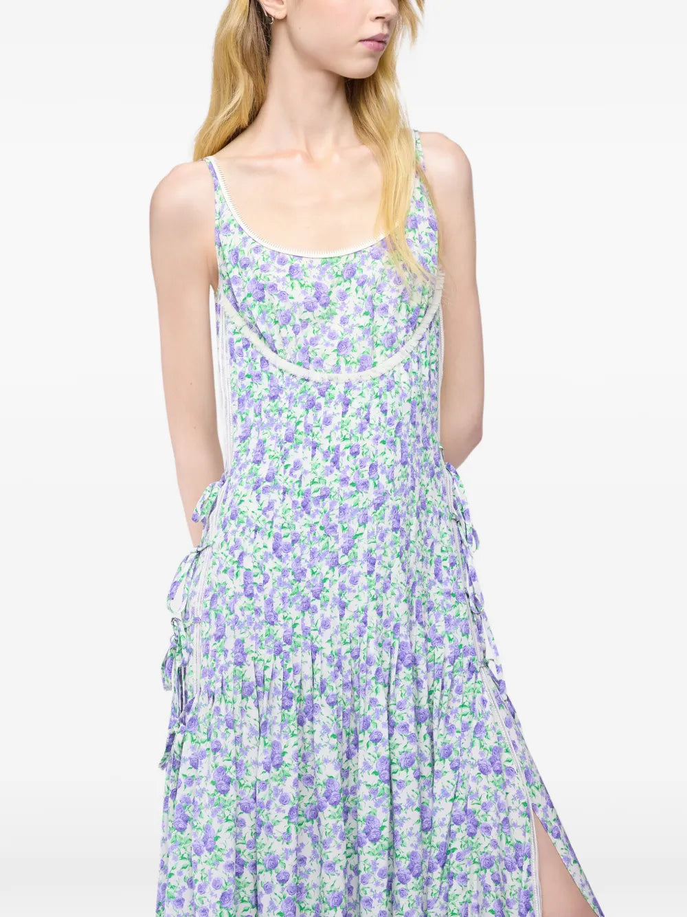 RABANNE ABITO MIDI FLOREALE