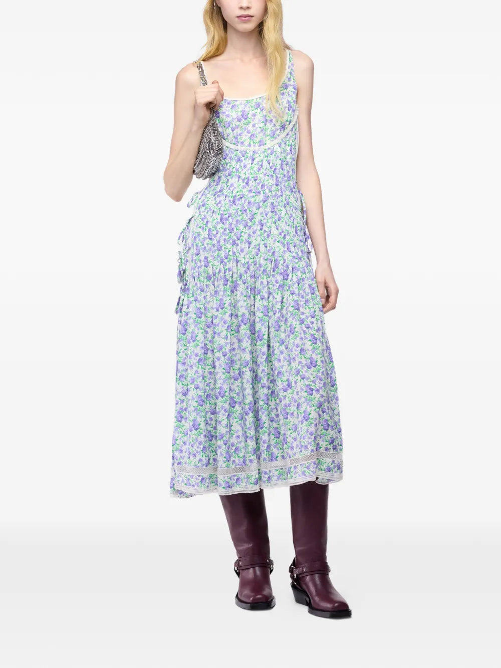 RABANNE ABITO MIDI FLOREALE