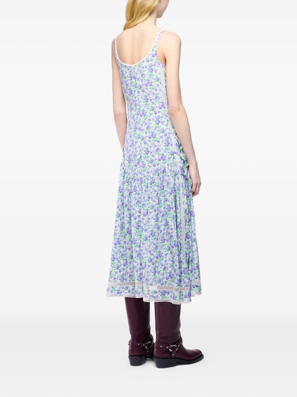 RABANNE ABITO MIDI FLOREALE