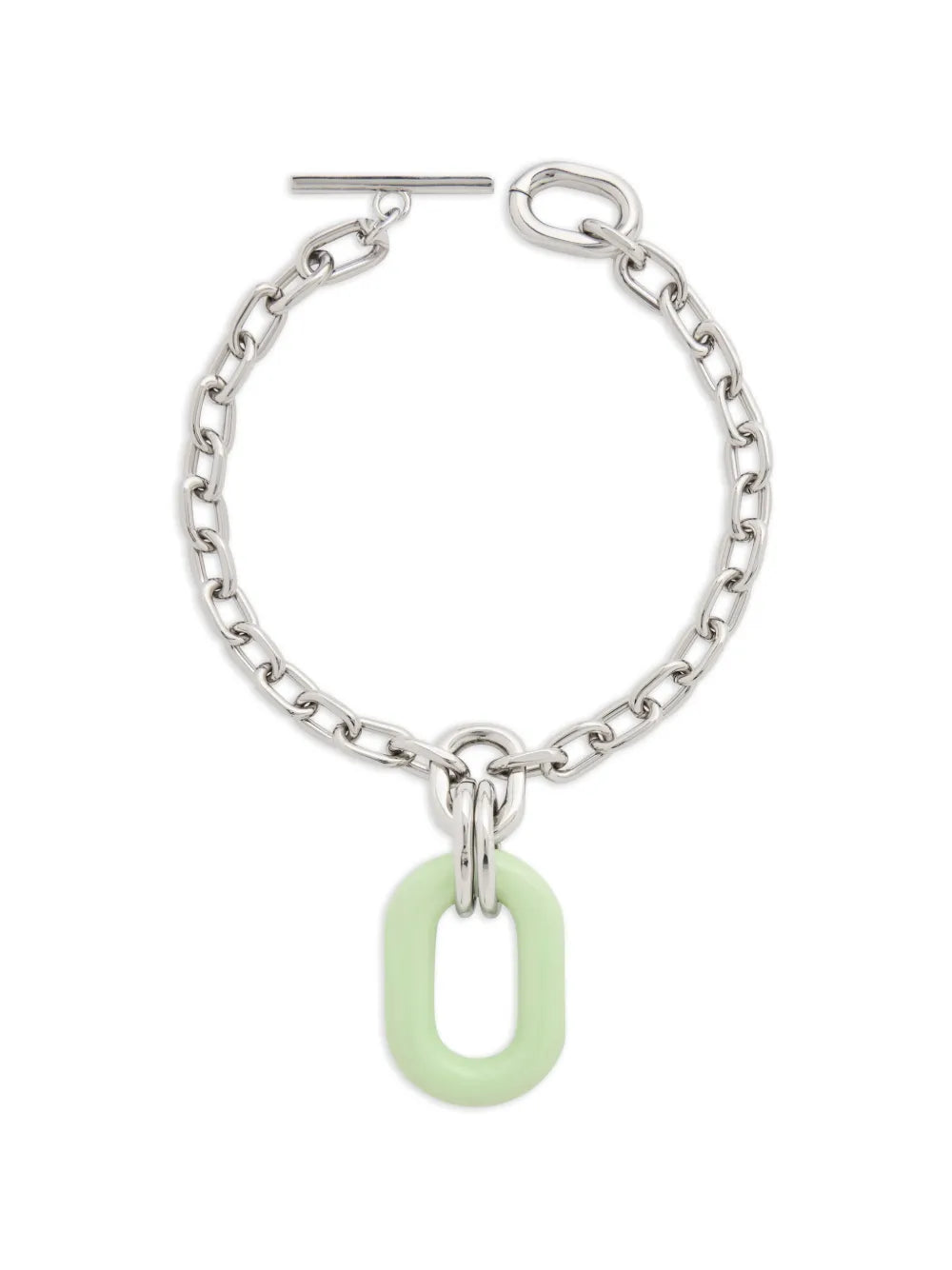 RABANNE COLLANA PENDENTE OVERSIZE VERDE