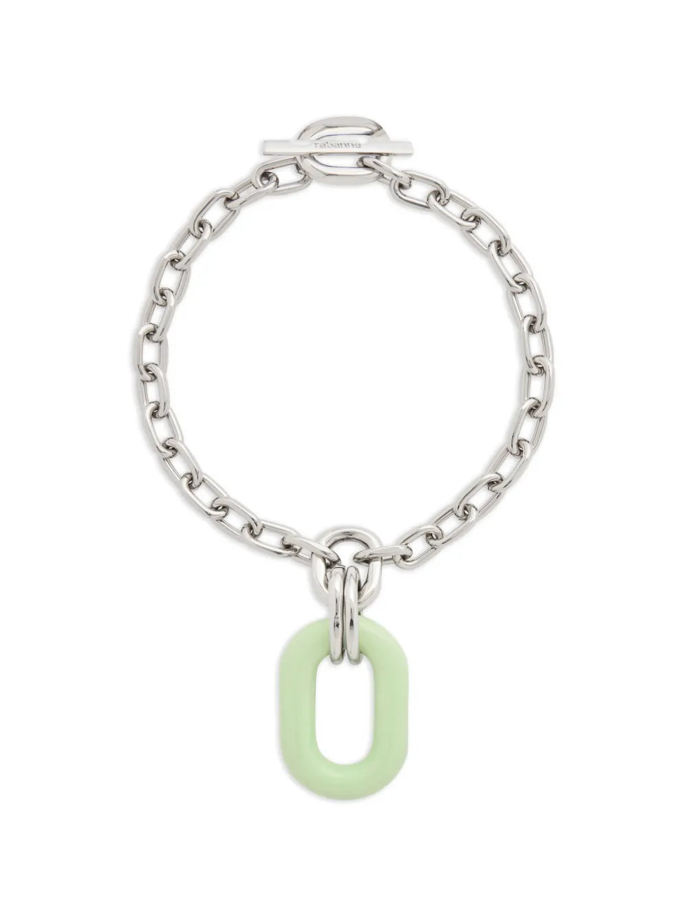 RABANNE COLLANA PENDENTE OVERSIZE VERDE