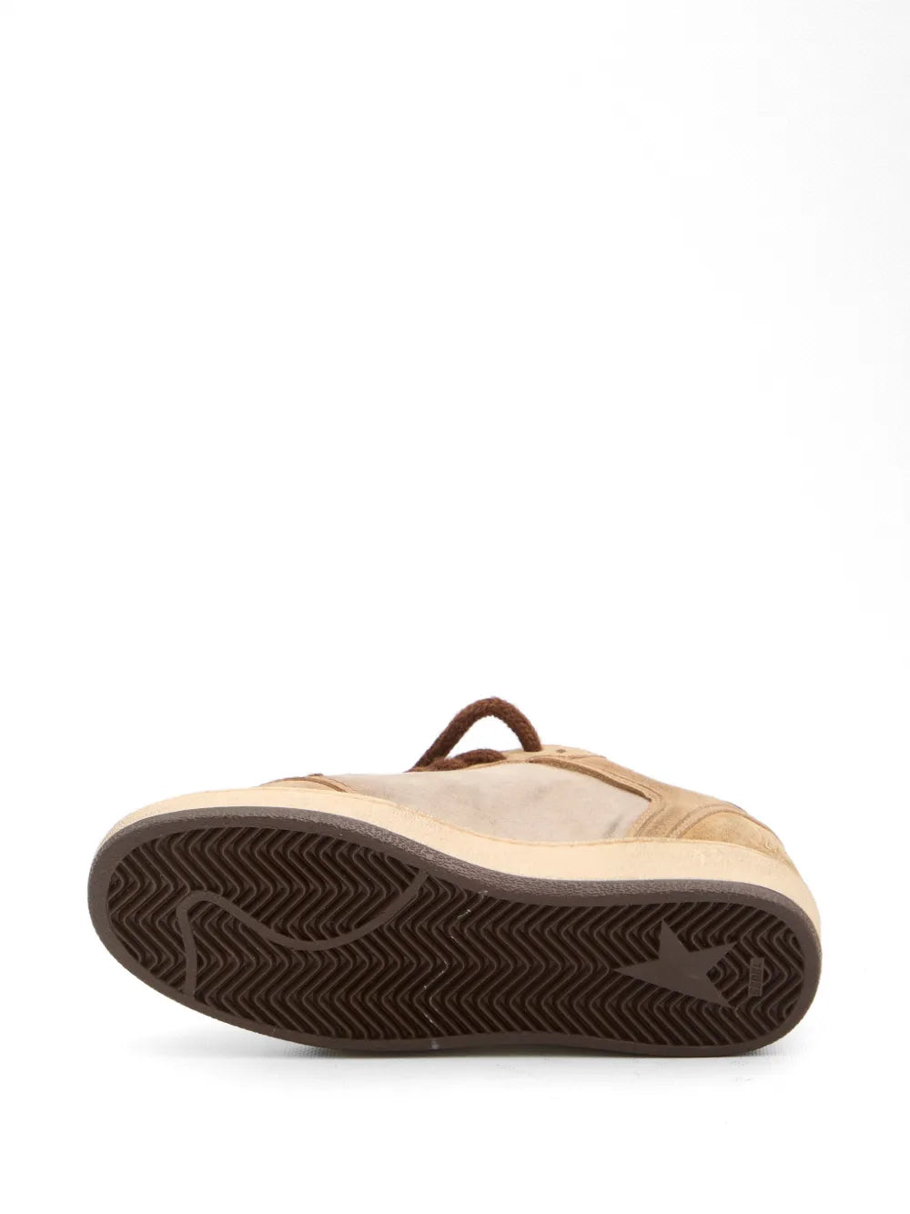 GOLDEN GOOSE SNEAKER BALLSTAR BEIGE BROWN