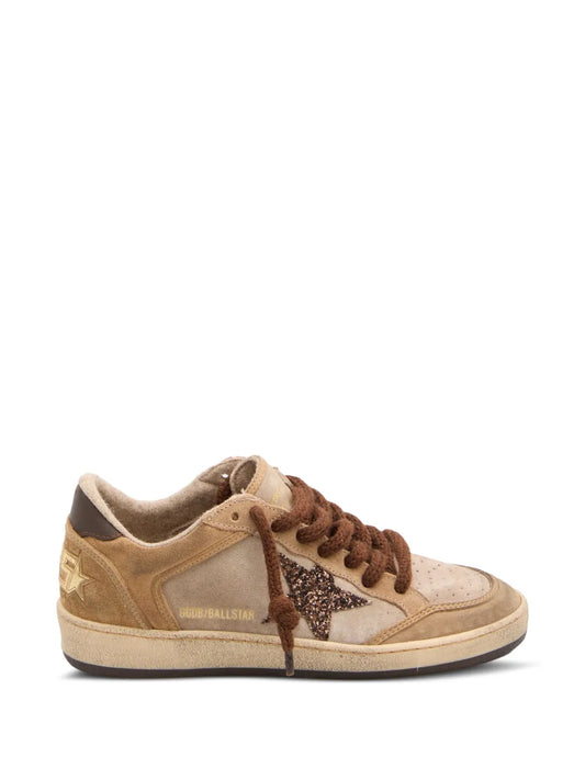 GOLDEN GOOSE SNEAKER BALLSTAR BEIGE BROWN