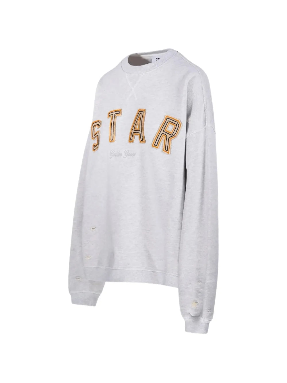 GOLDEN GOOSE FELPA LOGO GRAY