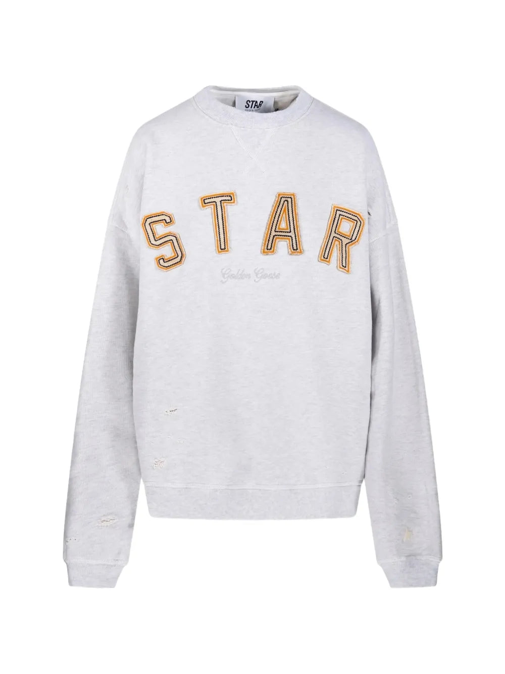 GOLDEN GOOSE FELPA LOGO GRAY