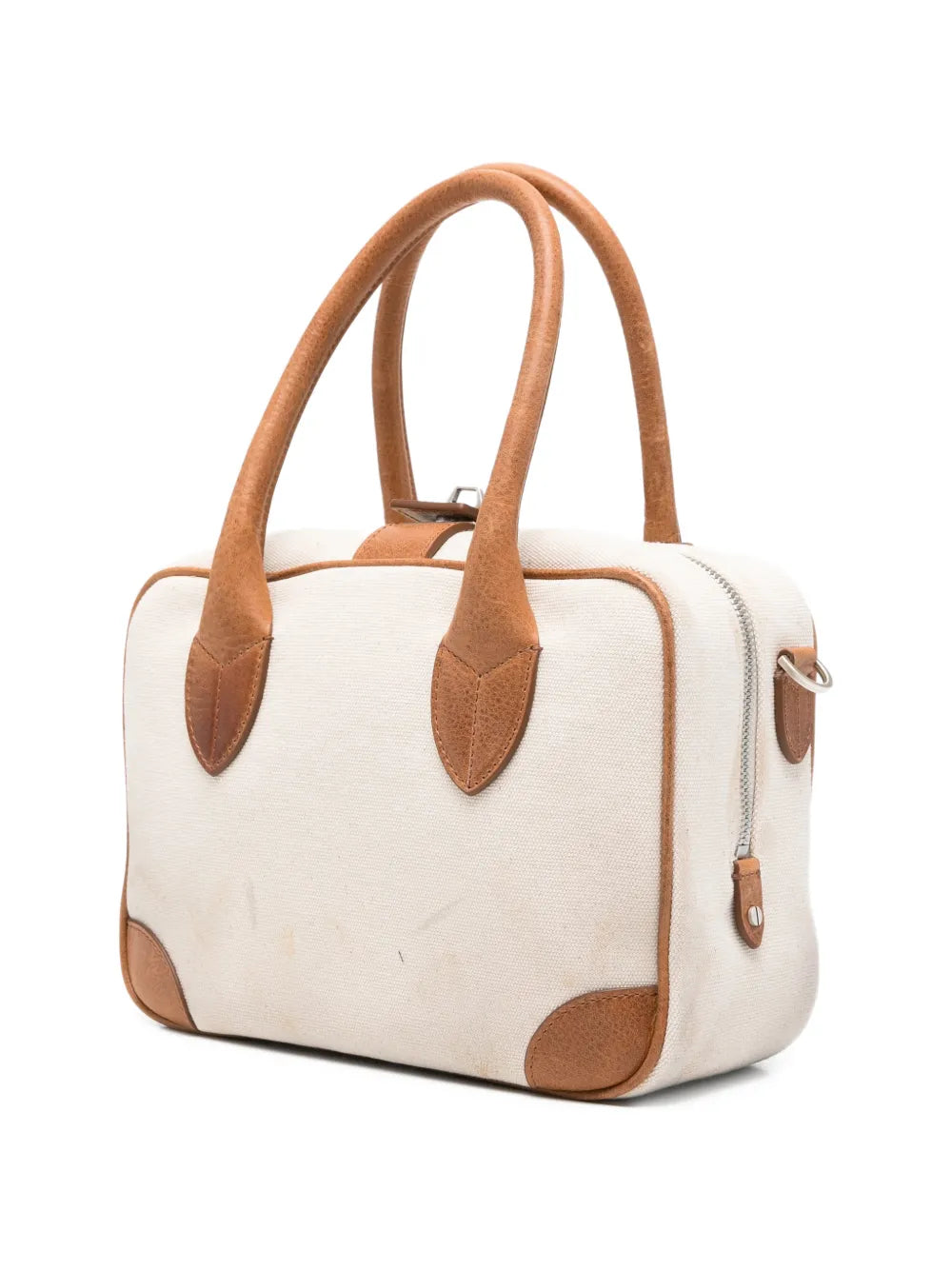 GOLDEN GOOSE BORSA TOTE TELA AVORIO