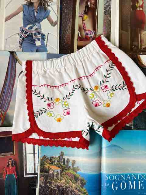 ORSINA SHORTS BORDO ROSSO SCURO