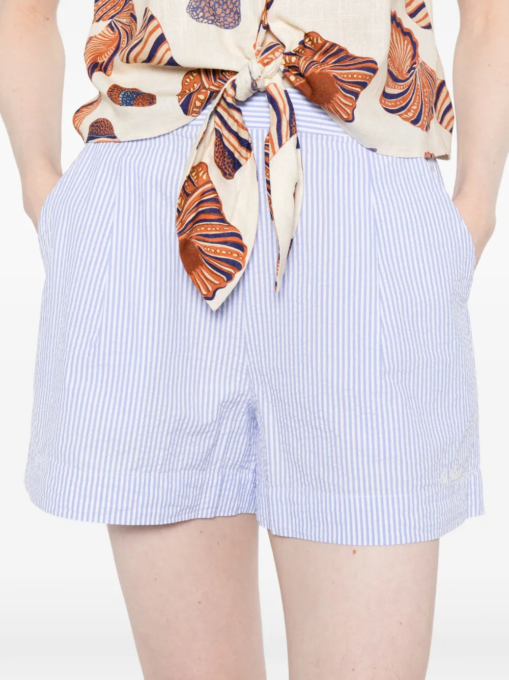 MC2 ST.BARTH SHORT AMANI RIGHE AZZURRO