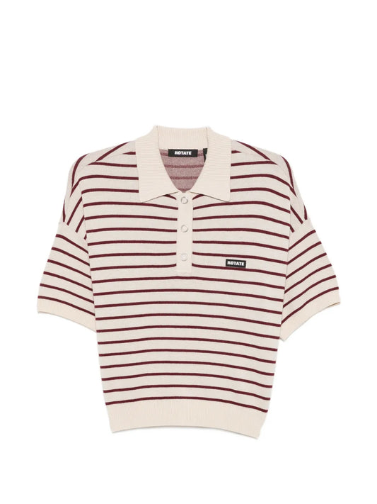 ROTATE MAGLIA POLO A RIGHE