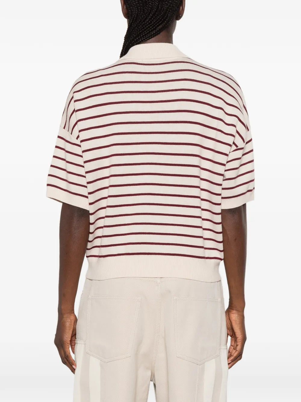 ROTATE MAGLIA POLO A RIGHE
