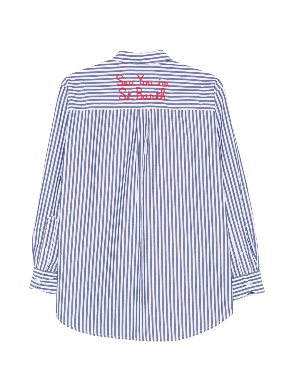 MC2 ST.BARTH CAMICIA BRIGITTE RIGHE BLU