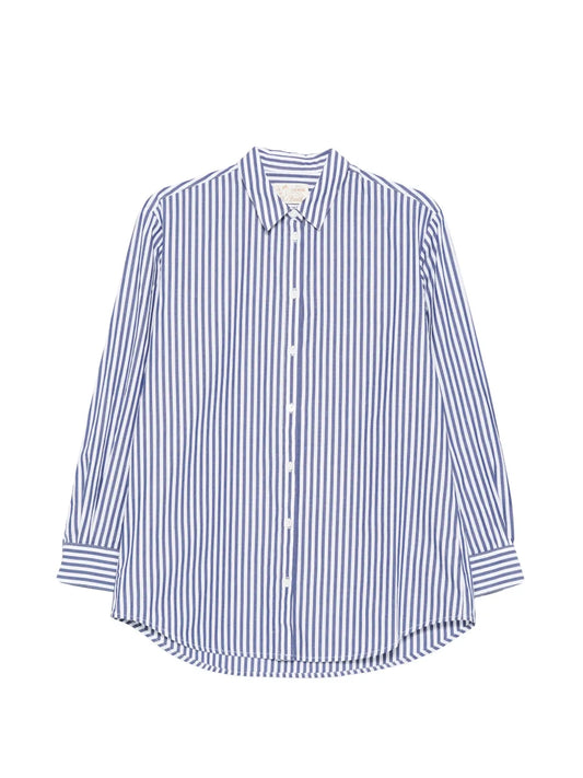 MC2 ST.BARTH CAMICIA BRIGITTE RIGHE BLU