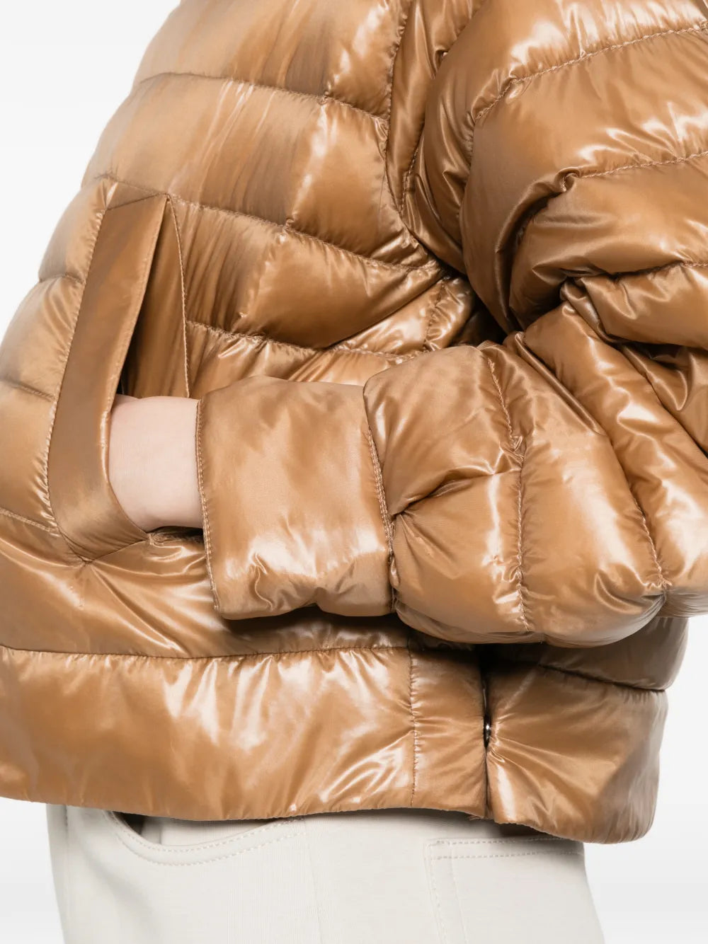 HERNO PIUMINO COLLETTO POLO CAMMELLO