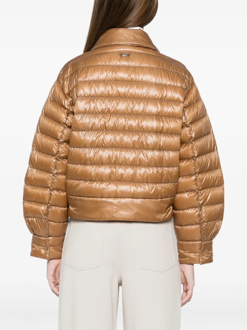 HERNO PIUMINO COLLETTO POLO CAMMELLO
