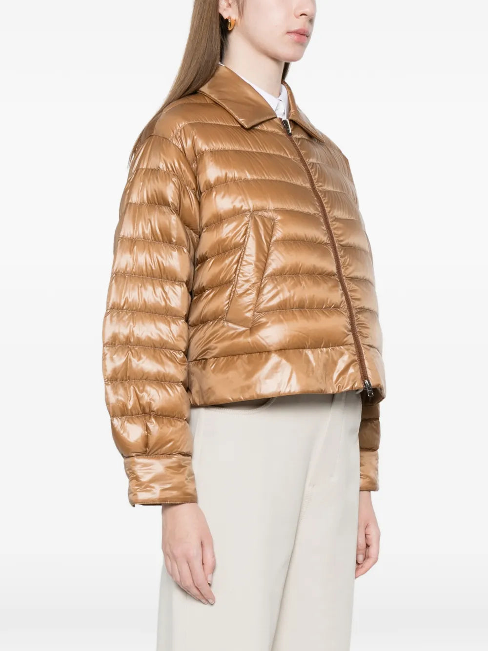 HERNO PIUMINO COLLETTO POLO CAMMELLO