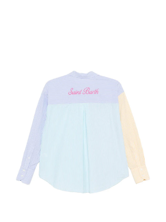 MC2 ST.BARTH CAMICIA CRISTAL SEERSUCKER RIGHE MULTICOLOR