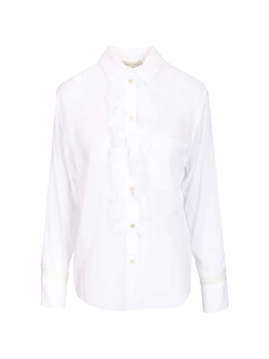 FORTE FORTE CAMICIA RUCHES BIANCA