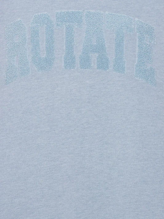 ROTATE FELPA LOGO AZZURRO