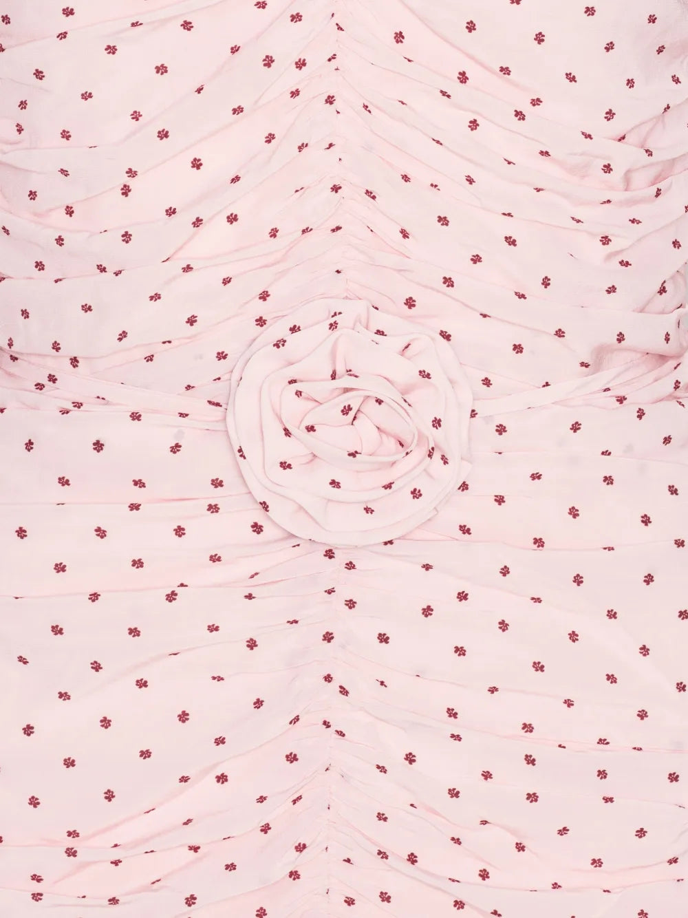 ROTATE ABITO CORTO RUCHES FIORI PINK