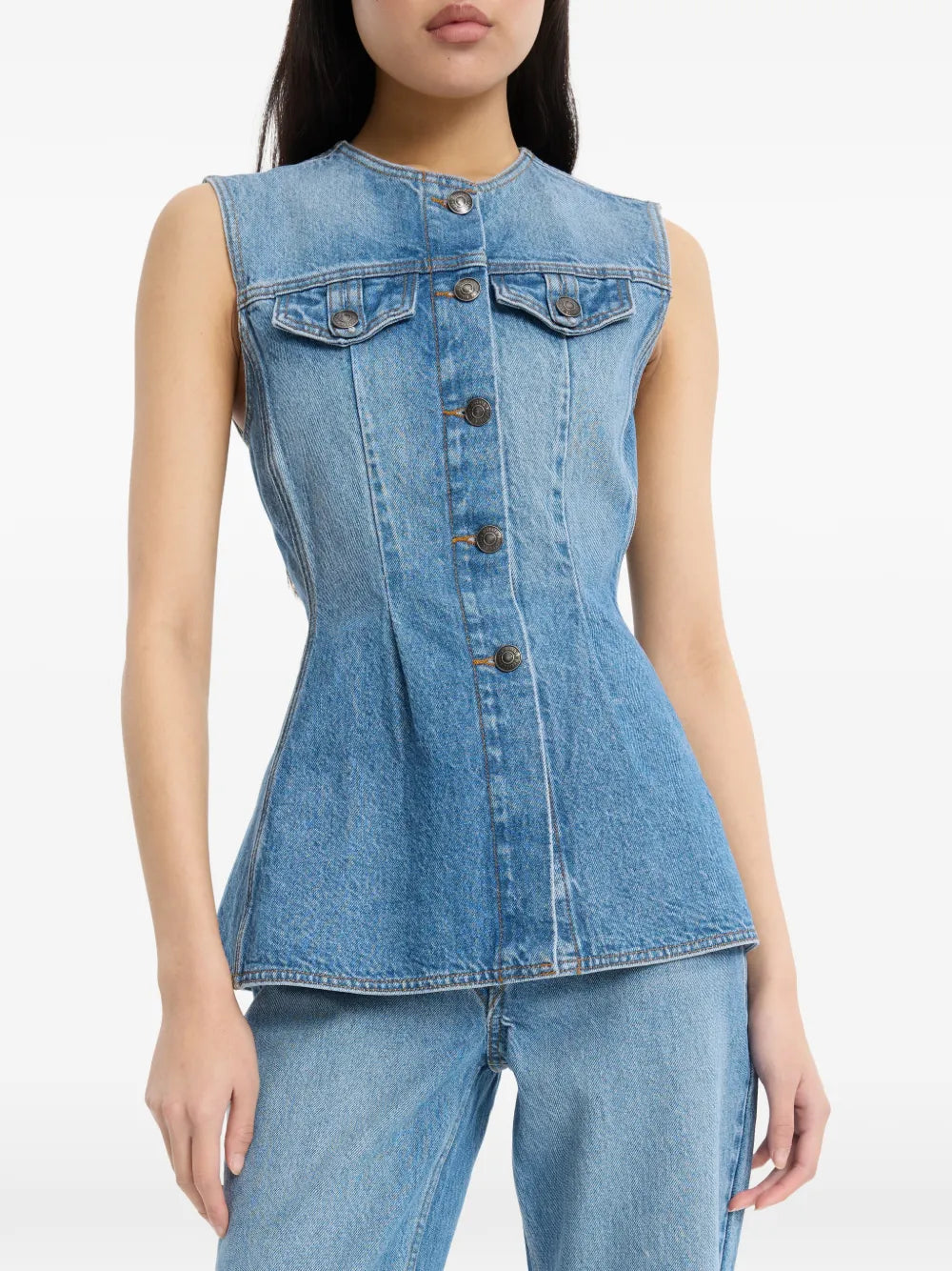 ROTATE GILET DENIM