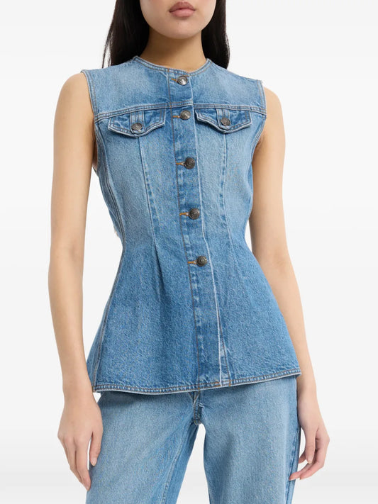 ROTATE GILET DENIM