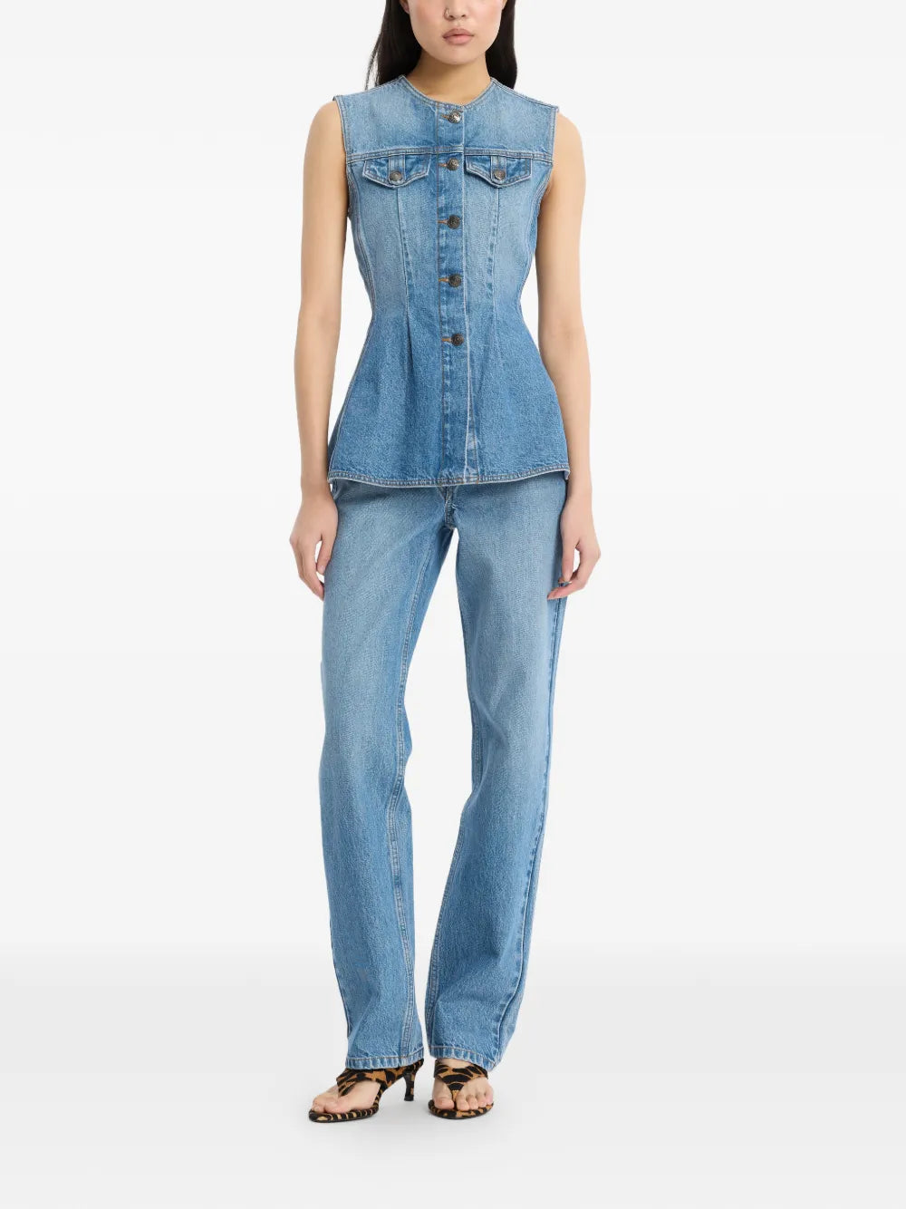 ROTATE GILET DENIM