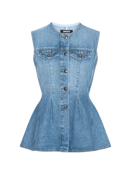 ROTATE GILET DENIM