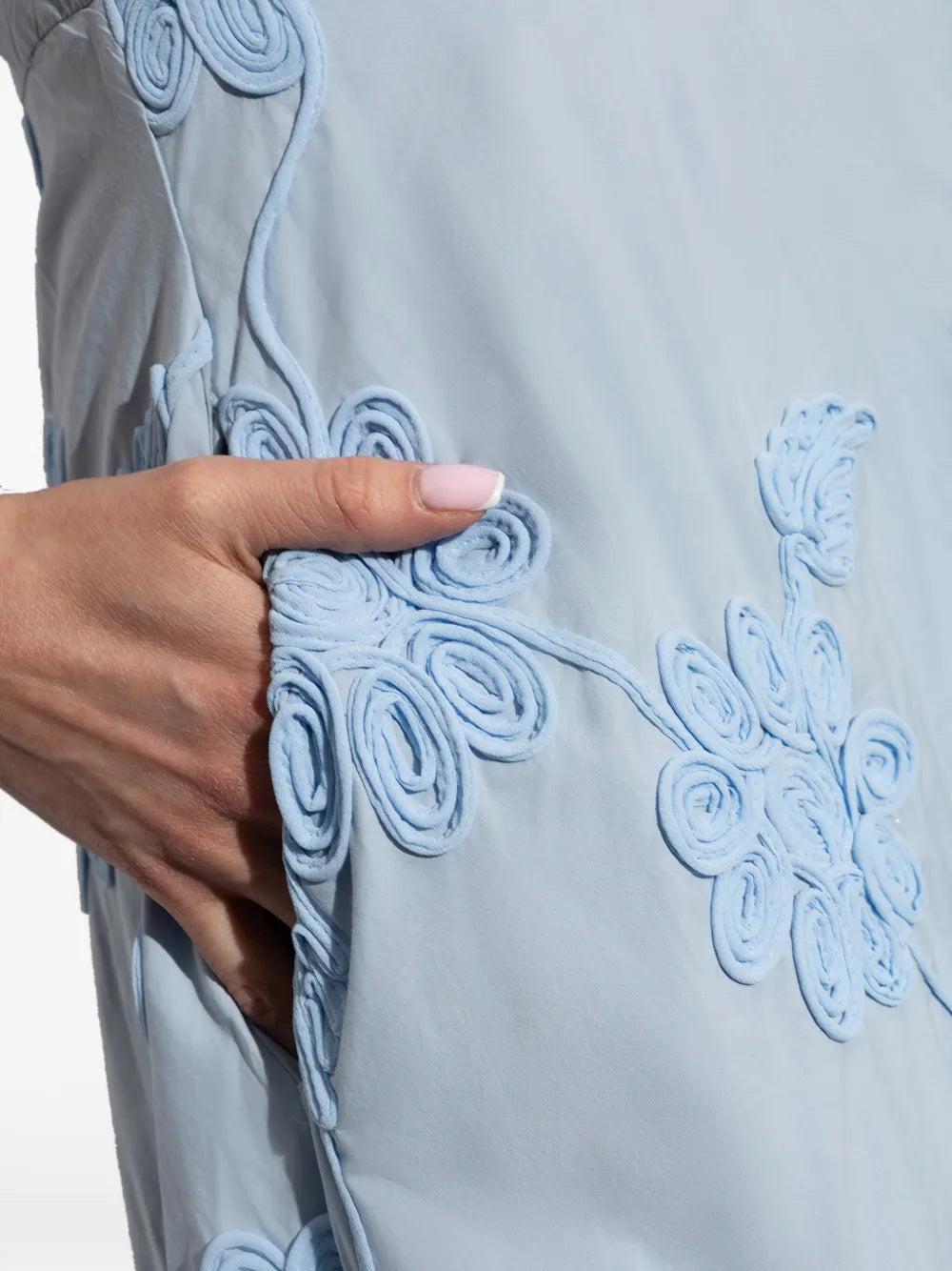 ROTATE ABITO MAXI FIORI AZZURRO