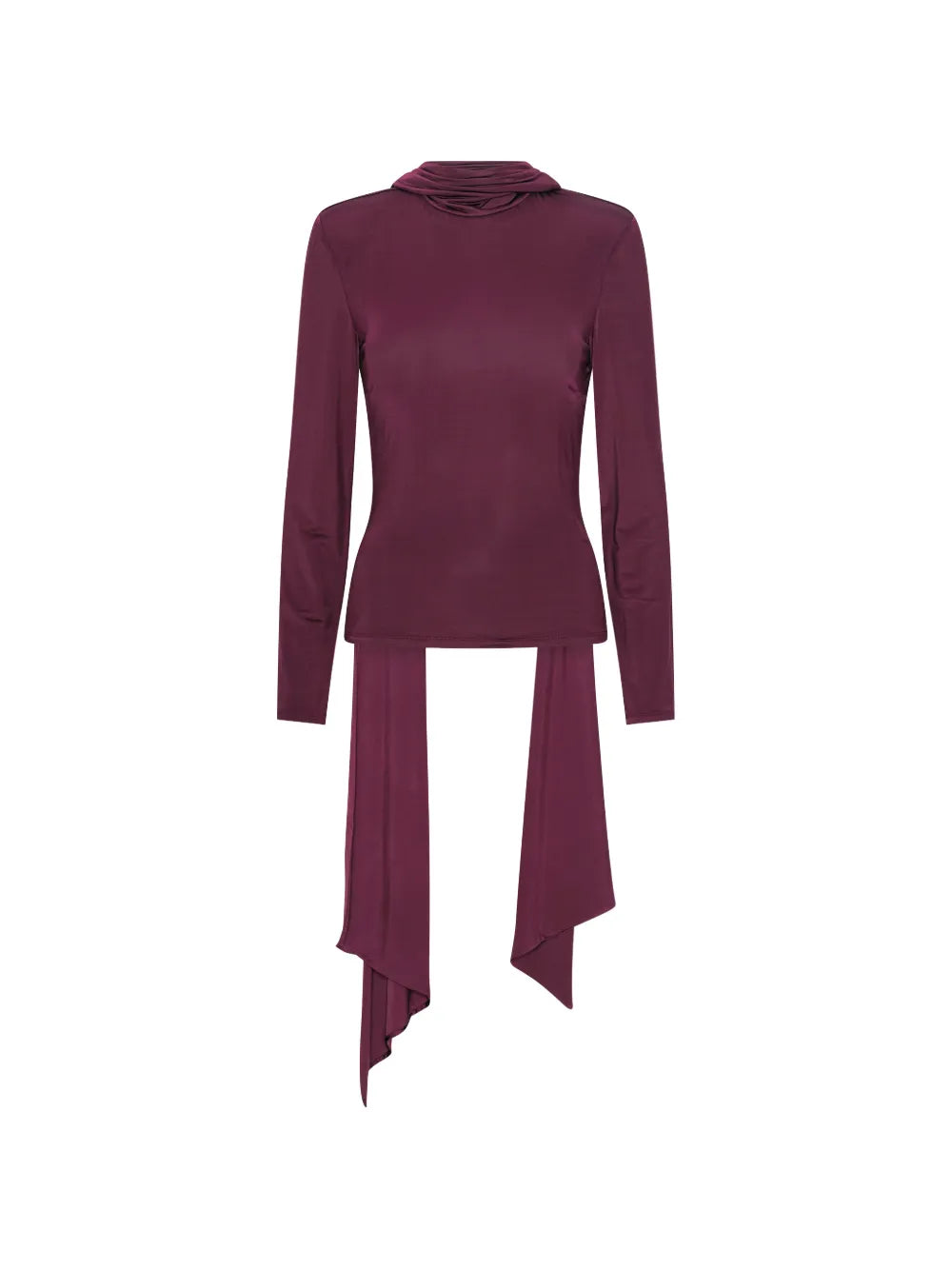 ROTATE MAGLIA COLLO A FIOCCO BORDEAUX