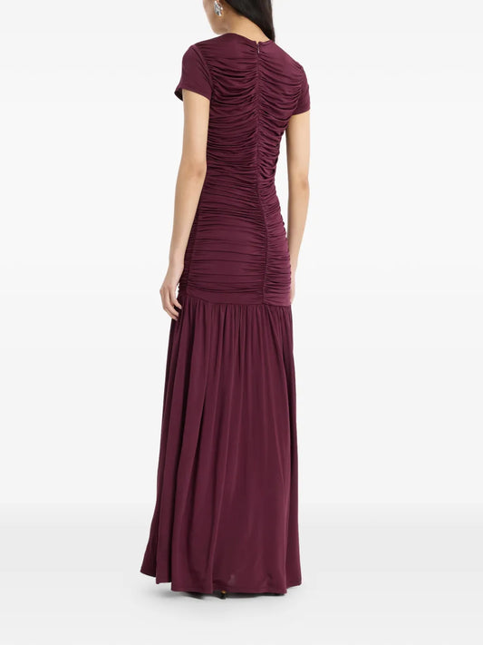 ROTATE ABITO MAXI BORDEAUX