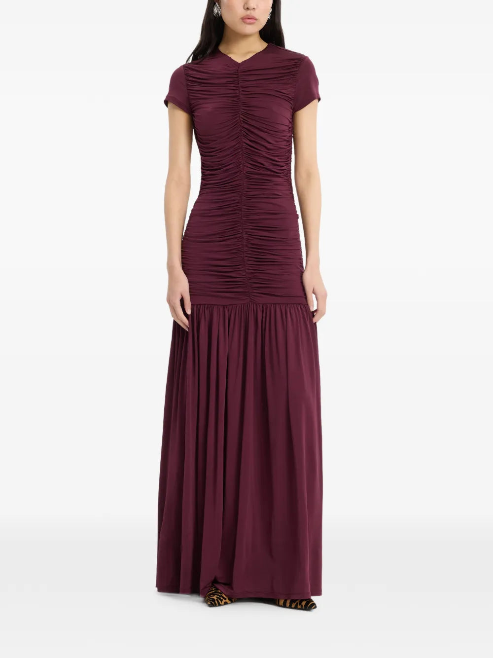 ROTATE ABITO MAXI BORDEAUX