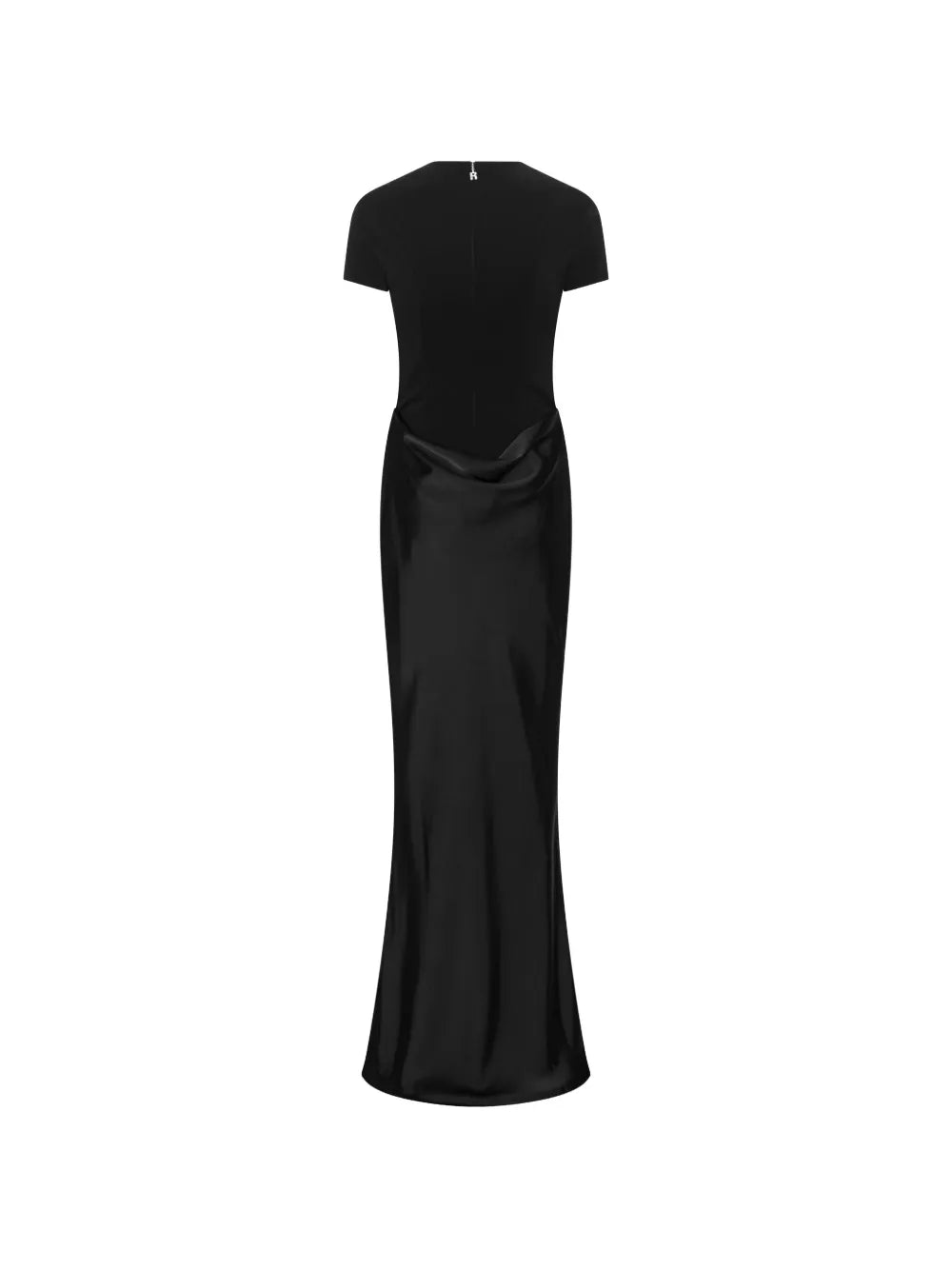 ROTATE ABITO MAXI DRAPPEGGIATO BLACK
