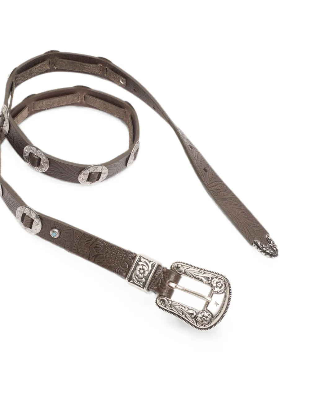 GOLDEN GOOSE CINTURA PELLE BROWN