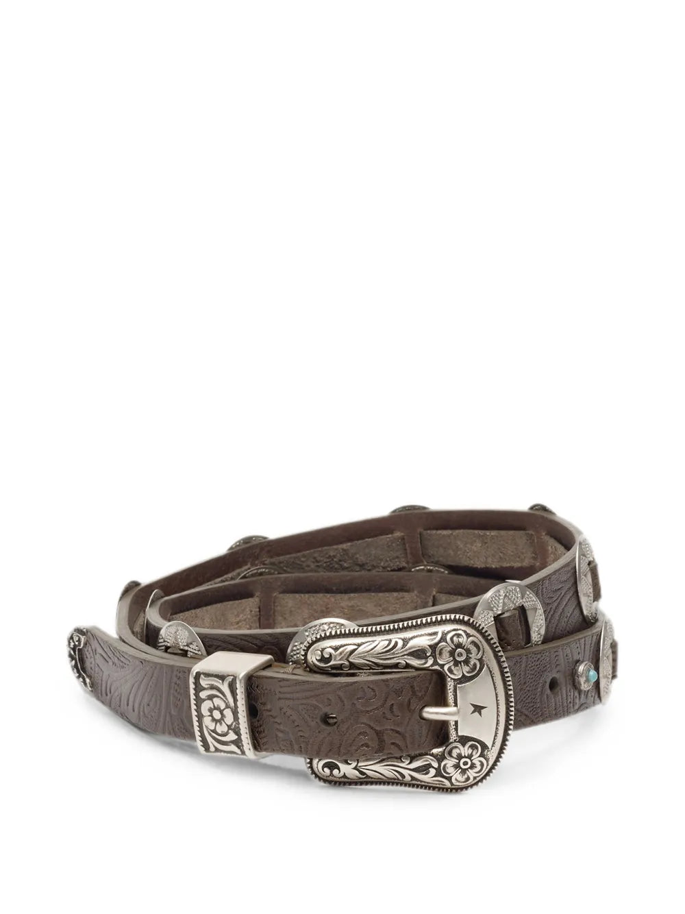 GOLDEN GOOSE CINTURA PELLE BROWN
