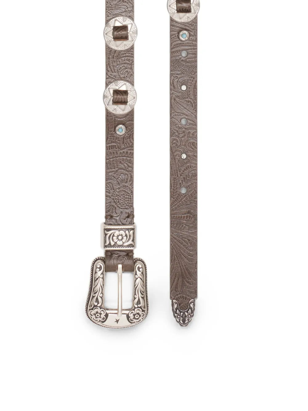 GOLDEN GOOSE CINTURA PELLE BROWN