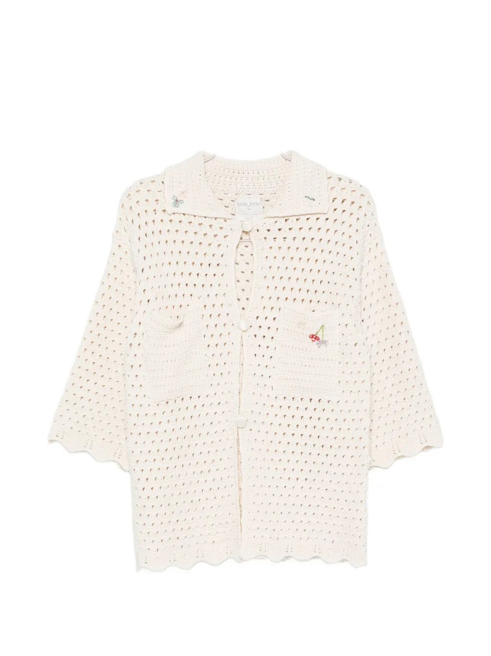 FORTE FORTE CARDIGAN RICAMO