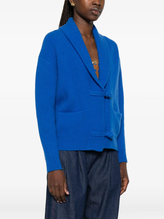 FORTE FORTE CARDIGAN LAPISLAZZULI