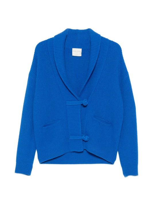 FORTE FORTE CARDIGAN LAPISLAZZULI