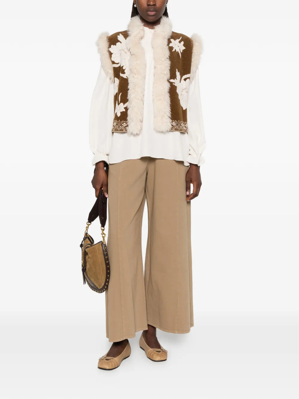 FORTE FORTE GILET "THE LOTUS" CUMINO