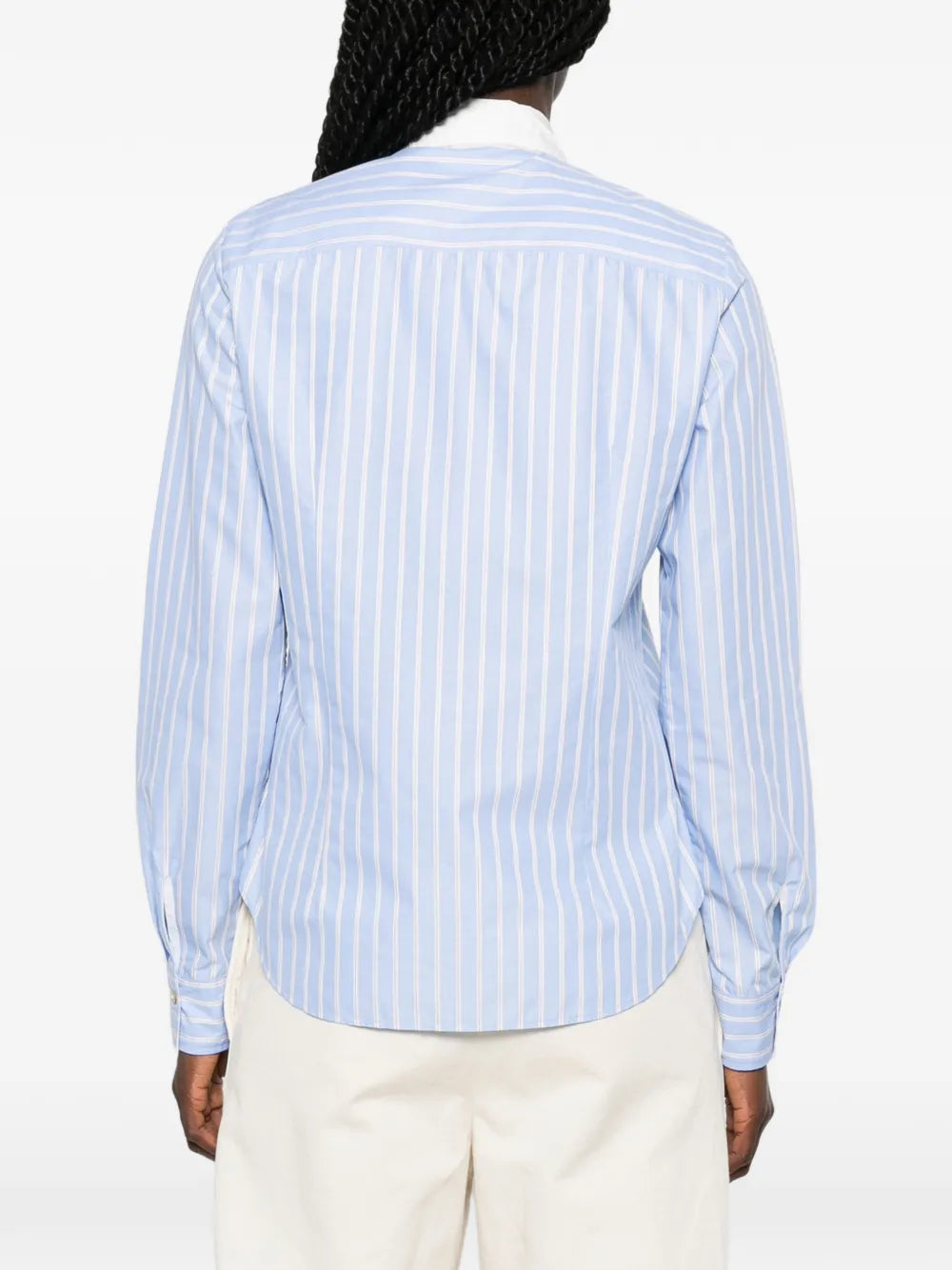 FORTE FORTE CAMICIA COLLO CLUB OXFORD BLUE