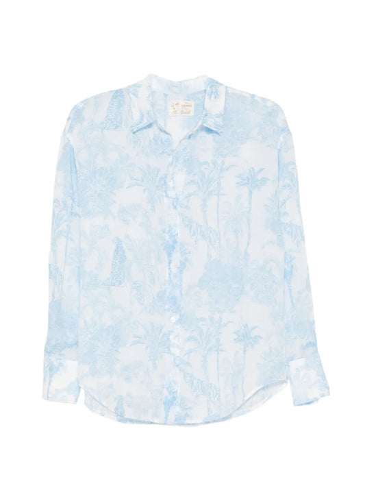 MC2 ST.BARTH CAMICIA CRISTAL AZZURRO