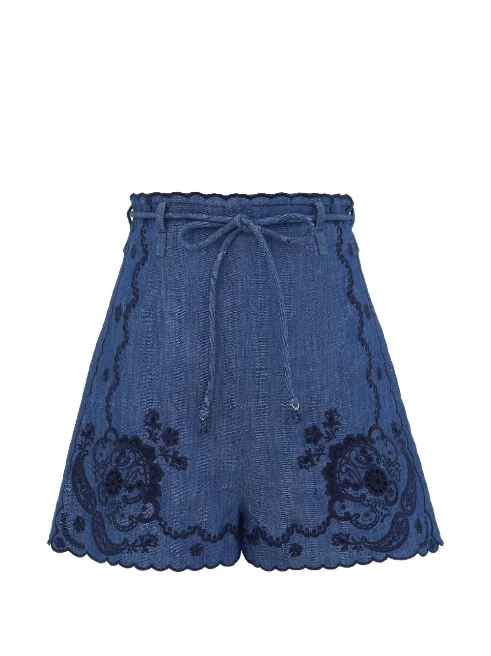ZIMMERMANN SHORT ASTER DENIM