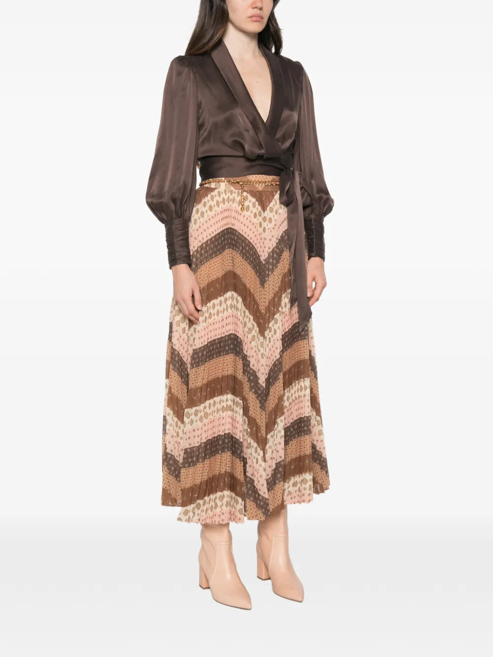 ZIMMERMANN CAMICIA CHOCOLATE