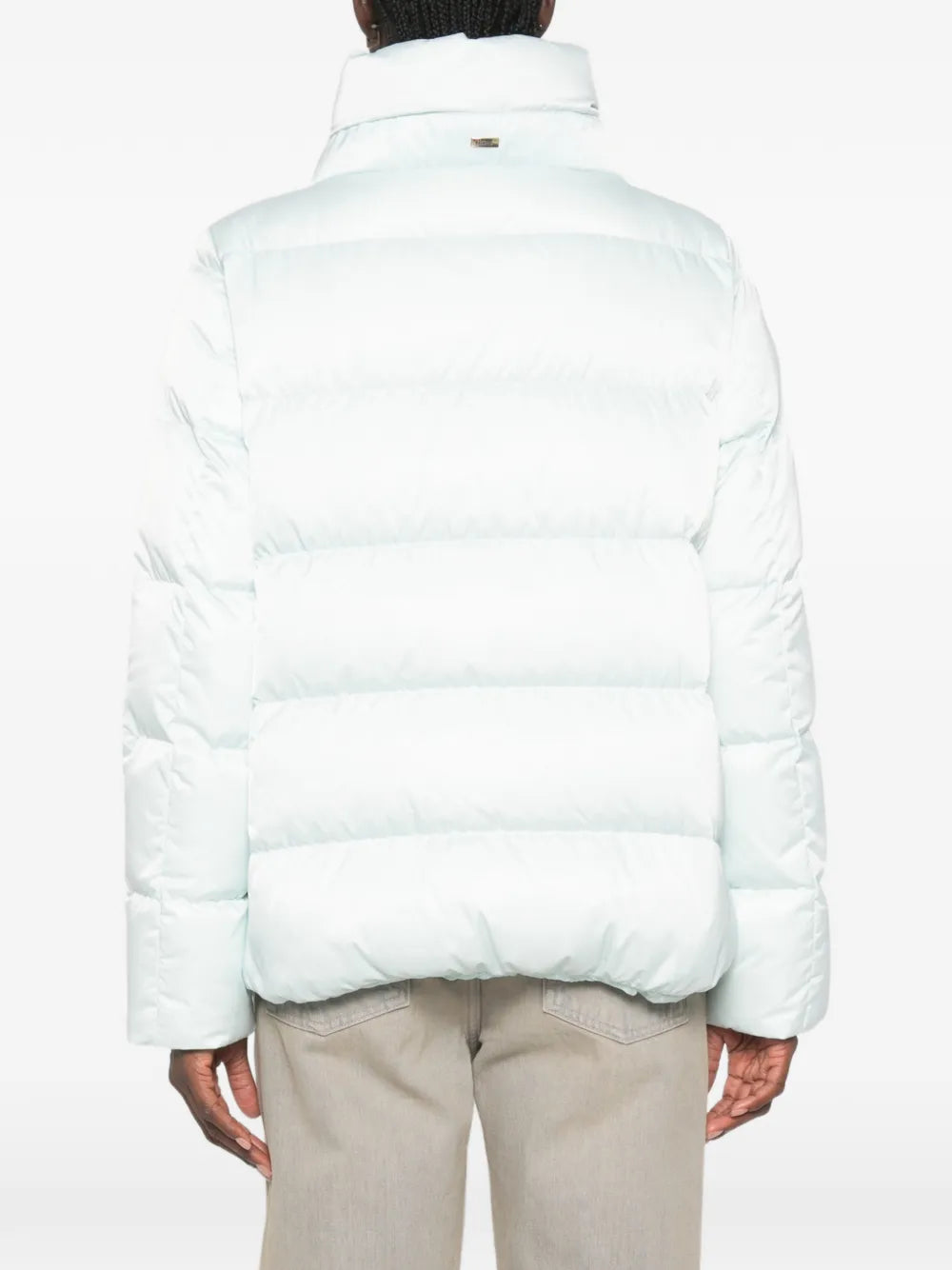 HERNO PARKA TRAPUNTATO AZZURRO