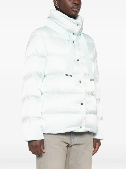 HERNO PARKA TRAPUNTATO AZZURRO