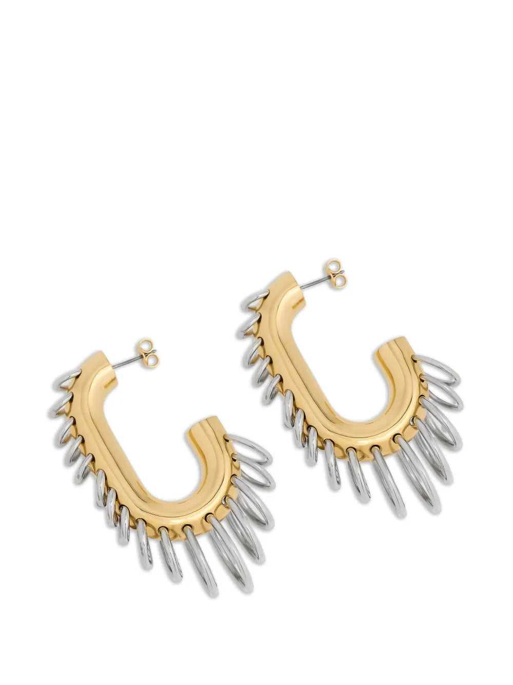 RABANNE ORECCHINI PUNK XL LINK GOLD SILVER