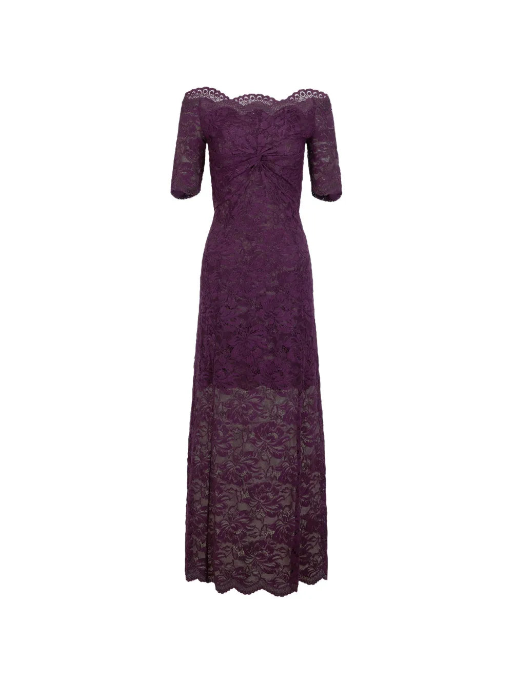 RABANNE ABITO LUNGO PIZZO MAGENTA