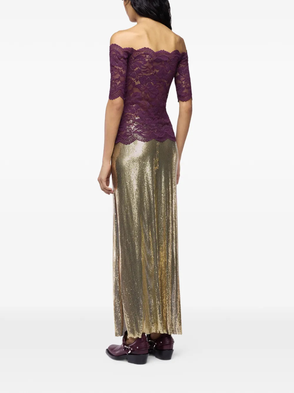 RABANNE TOP PIZZO MAGENTA